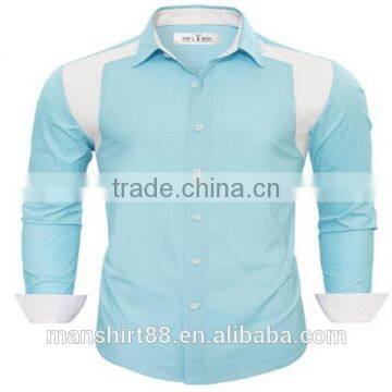 2016 New Wholesale Slim Fit Camisa Custom Mens Casual Dress Shirts photo-4