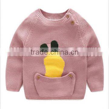2016 New Design Long Sleeve Round Collar Autumn Winter Children Knitted Sweaters Baby Knitting Pullover photo-4
