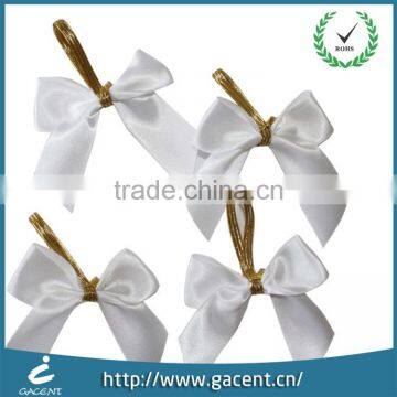 Hot selling fashion double face satin ribbon bow in flower shapes