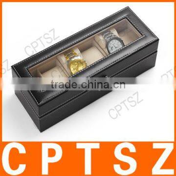 Beautifully Six Windows Standard Edition Leather Watch Display Box Storage Box Watch Box Watch photo-6