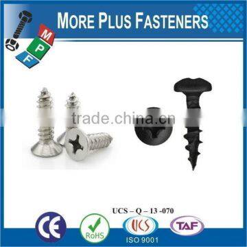 Taiwan Tapping Screw #10-12 x 1" Phillips Drive Flat Head Grade 18-8 Type A Point Stainless Steel Sheet Metal Screw photo-6