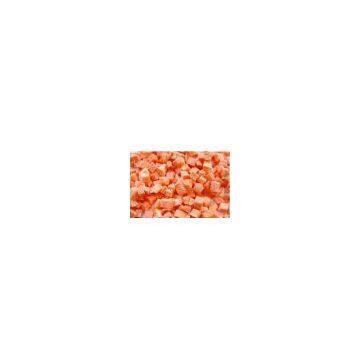 Freeze dried carrot dice