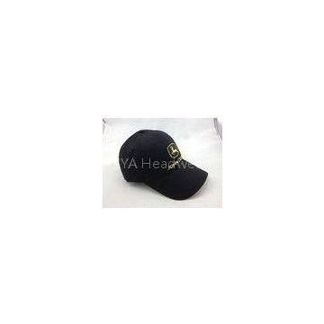 Embroidery Black Cotton Baseball Cap for Sport Cap Sandwich Brim