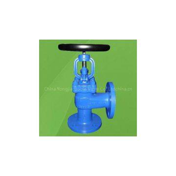 DIN angle type bellows seal globe valve