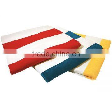 100% cotton banded satin towel striped beach towel