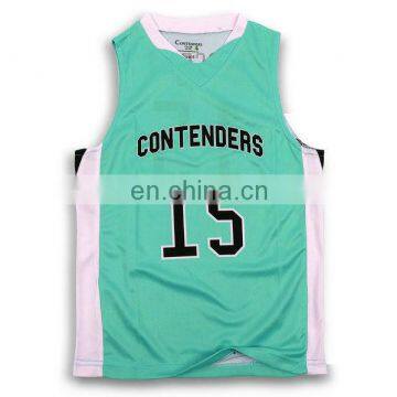 sublimation custom sleevesless basketball dress branded