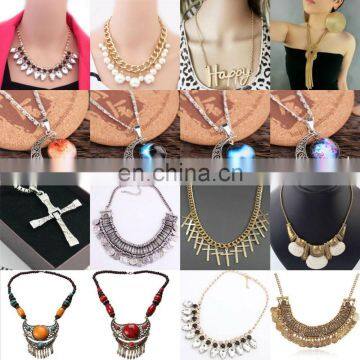 Charm Vintage Women Pendant Chain Crystal Choker Chunky Collar Necklace JN2553