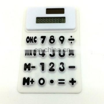 Waterproof Flexible Silicone Solar Calculator