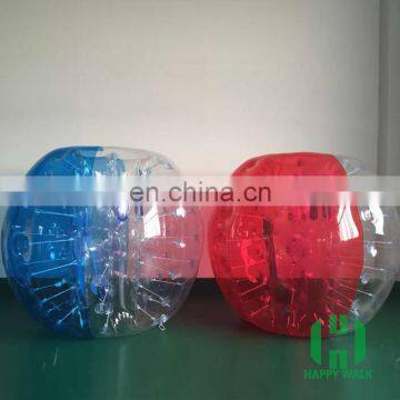 HI New design TPU/PVC double ropes inflatable bubble football ball for football