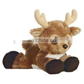 Best christmas gift laying down big eyes Plush Reindeer