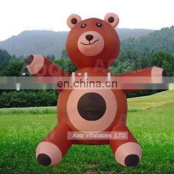 AOQI products 0.55mm PVC attractive bear inflatable moving cartoon AQ5645