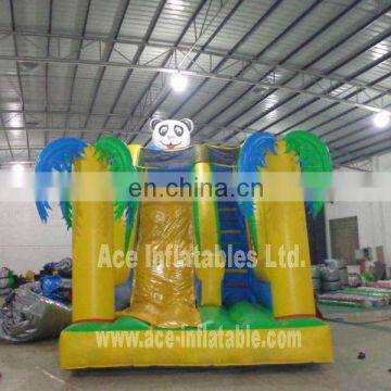 commercial grade tropic panda inflatable slide