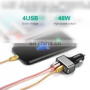 Manufacture Price JOYROOM C-T400 5V 2.4A Fast Charger 4 Ports USB Car Cig Plug Charger Adapter photo-2