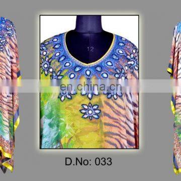 Women digital printed kaftan