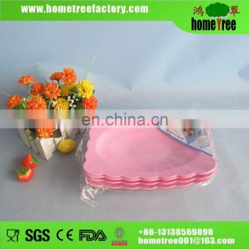 Good quality BPA free microwave safe plastic plates 4pcs