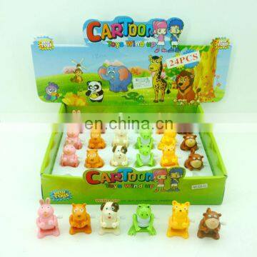 6 assorted Cuddly mini animal wind up toy HC85590