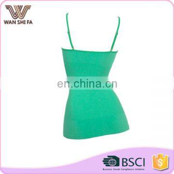 Sexy tight thin green breathable cheap price women fancy camisole