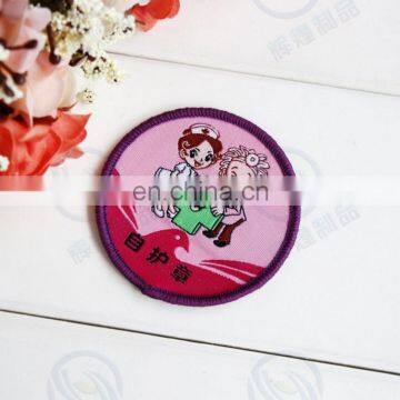 customized china iron on custom woven patches for clothing
