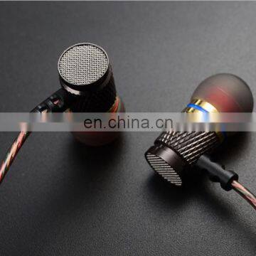 New Design High Bass Durable Crystal Cable Mobile Phone Headset for Iphone Samsung