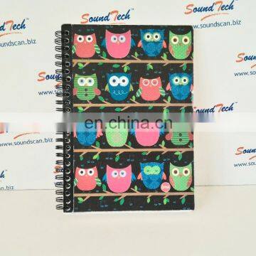 LED Light Up & Real Animal Owl Sound Journal