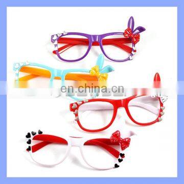 Kids Christmas Gift Lovely Rabbit Ears with Bowknot Spectacle Frames