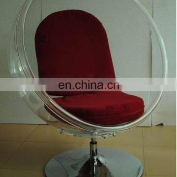 China made acrylic plastic plexiglass fureiturn hanging chair bubble chair