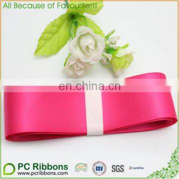 shocking pink double sides satin ribbon