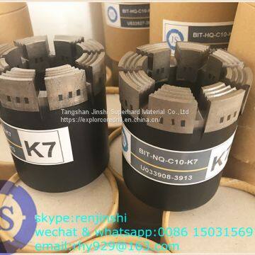 geological exploration diamond wireline core drill bit