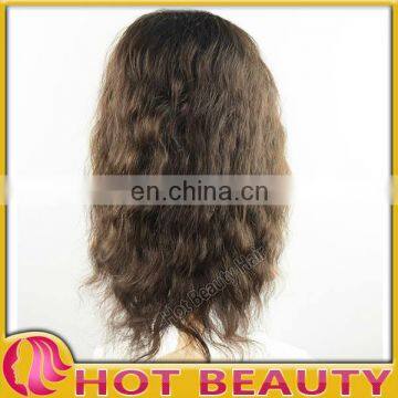 100% human hair curly lace front wigs with baby hair