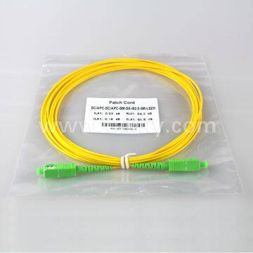 SC/ST/FC/LC single mode SM Fiber optic patch cord