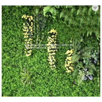 being used on wall artificial green grass panel for decoration