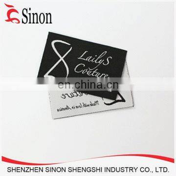 High definition number woven size labels for shoes and apparel