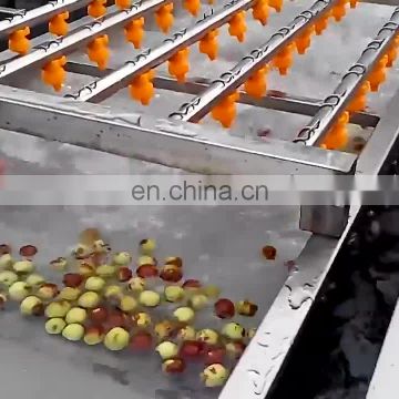 Full production line of lotus root washing cleaning machine vegetable and fruit drying machine