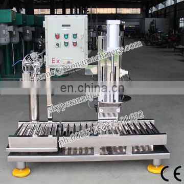 Paint Filling Pail Weighing Filler+pressing Machine