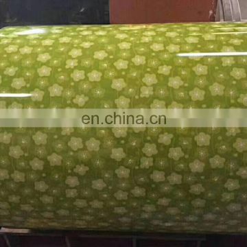New Design Flower Pattern PPGI PrePainted Galvanized Steel Coil With Flower Design