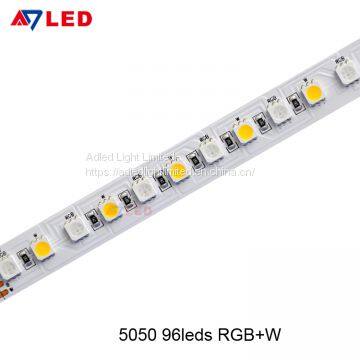 Adle Light high lumen 24vdc 96leds color changeable 5050 smd rgb w rgbw rgb led strip light