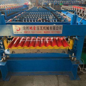 Colored Steel Corrugated Roll Forming Machine Trapezoidal Forming Machine photo-4