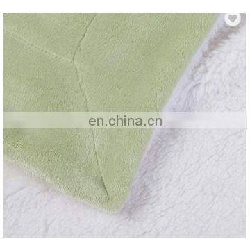 100% Polyester Sherpa Flannel Blanket Two Sides Brushed Cozy Fleece Throw photo-5