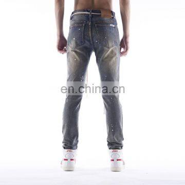 DiZNEW Mens Brand Skinny Stretch Jeans Washed Blue Jeans Men Wholesale photo-4