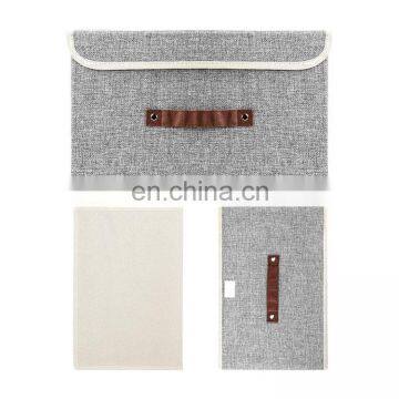 Custom Fabric Home Decorative Storage Box With Lid for Clothes Storage Large Size Storage Cube Boxes for Sale photo-4