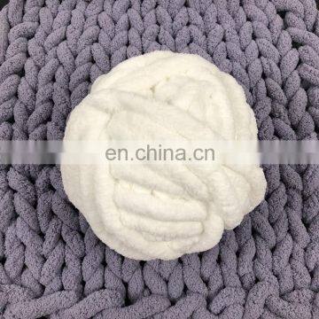 Luxury Giant Bulky Knit Chenille Yarn for Extreme Arm Knitting photo-7