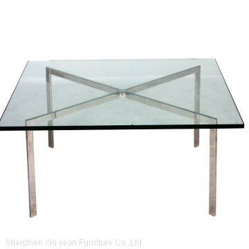 Barcelona Mies van der Rohe Coffee Table 12mm tempered glass