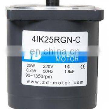 ZD ac electric motor , ac speed control motor (80mm),4IK25RGN-C , 220V 25W