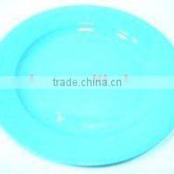 round green plastic dish