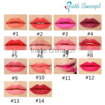 Cosmetic lipstick brand name with red tube