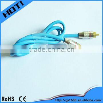 Gold plated 4.5mm audio jack video RCA cable