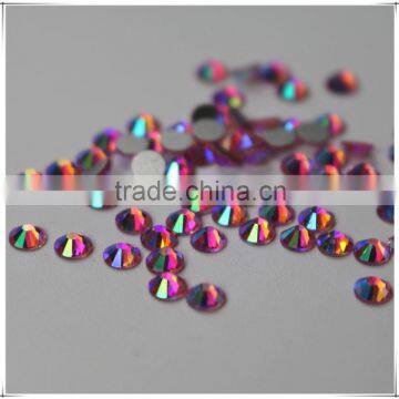 New Fashion Nail Art Light Rink Rhinestone Crystal AB Clour Silver Flatback Non Hot Fix Rhinestone Tone for Wedding Dress photo-3