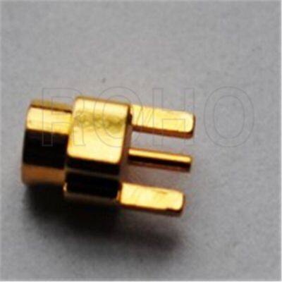 Gold Plated MMCX RF Coaxial Connector for PCB Mount