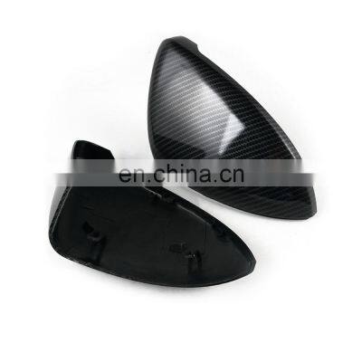 Car Carbon Fiber Wing Rearview Mirror Covers Cap For VW GTI Golf MK7 E-Golf SportWagen Altrack R 5G0 857 538 537 E ABS photo-4