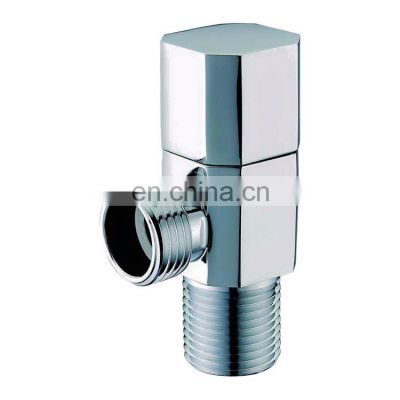 Bathroom fittings cold water polish chrome plated brass angle valve